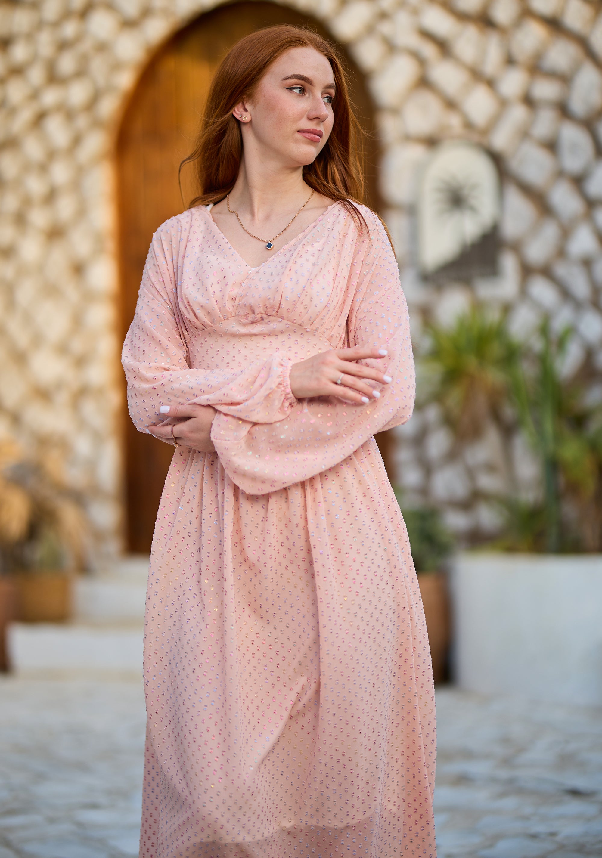 Peach Whisper Dress